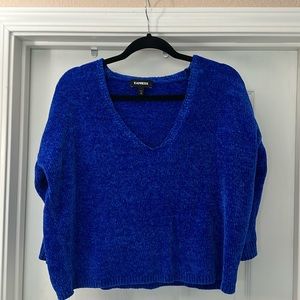 Blue Express V-Neck Sweater